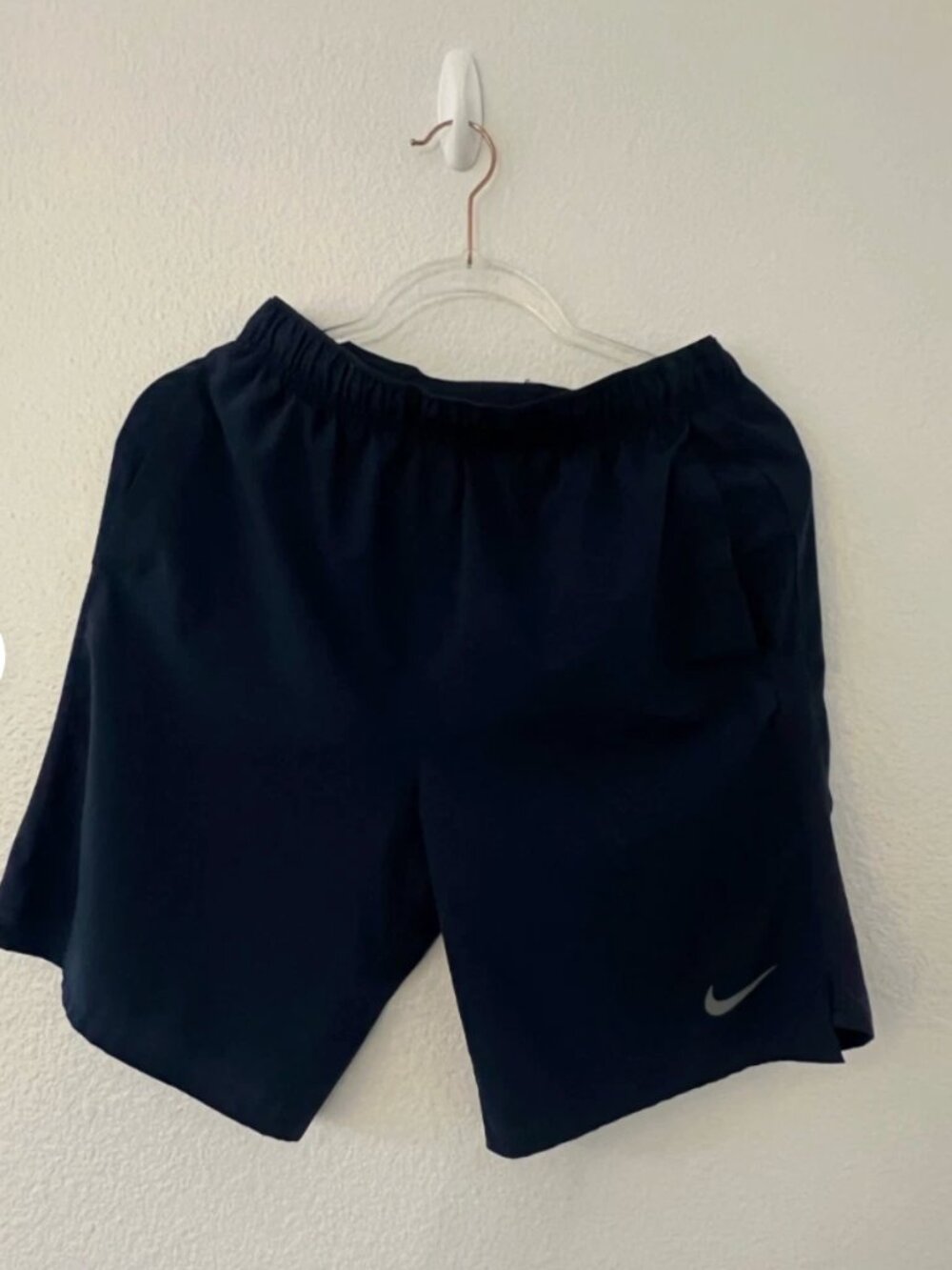 Nike Dry-FIT Men's Athletic Running Shorts of 2 - Small-Navy Blue & Gray